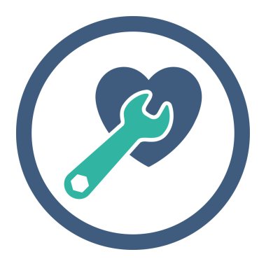 Kalp ameliyatı yuvarlak Raster simgesi