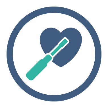 Kalp yuvarlak Raster simge ayarlama