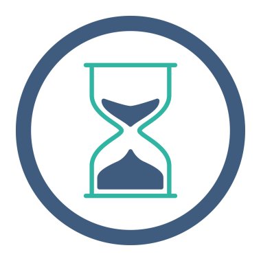 Kum saati yuvarlak Raster simgesi