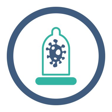 Enfeksiyon koruma yuvarlak Raster simgesi