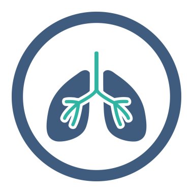 Akciğerler yuvarlak Raster simgesi
