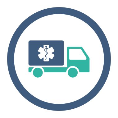 Tıbbi sevk irsaliyesi yuvarlak Raster simgesi