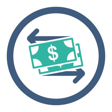 Para Satım yuvarlak Raster simgesi