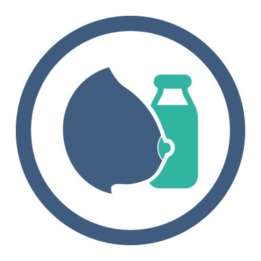 Anne sütü yuvarlak Raster simgesi