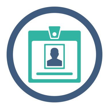 Kişi rozet yuvarlak Raster simgesi