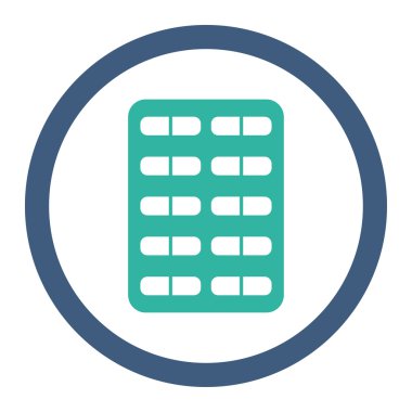 Hap Blister yuvarlak Raster simgesi