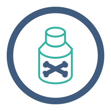 Zehir şişe yuvarlak Raster simgesi