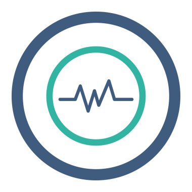 Nabız yuvarlak Raster simgesi izleme