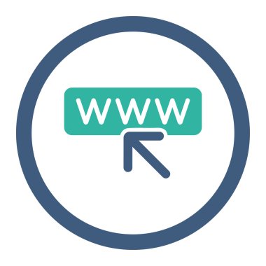 Seçin web sitesi yuvarlak Raster simge