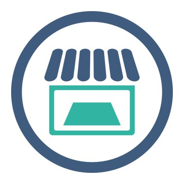 Dükkanı yuvarlak Raster simgesi