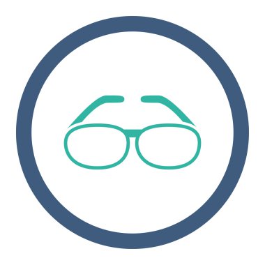 Gözlük yuvarlak Raster simgesi