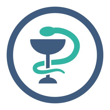 Yılan Kupası yuvarlak Raster simgesi