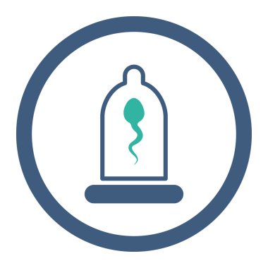 Sperm prezervatif yuvarlak Raster simgesi