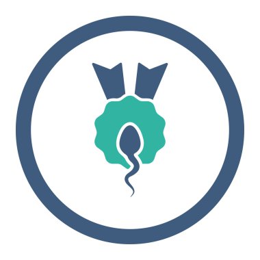 Sperm kazanan yuvarlak Raster simgesi