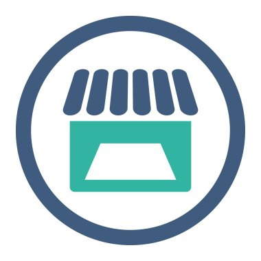 Mağaza yuvarlak Raster simgesi