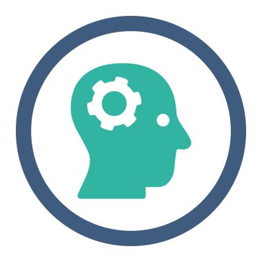 Düşünme yuvarlak Raster simgesi