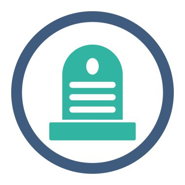 Mezar taşı yuvarlak Raster simgesi