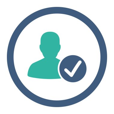 Geçerli hasta yuvarlak Raster simgesi