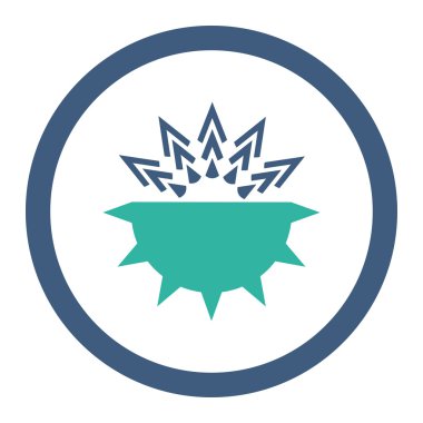 Viral yapısı yuvarlak Raster simgesi