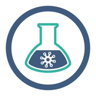 Virüs analiz yuvarlak Raster simgesi