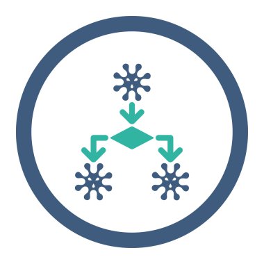 Virüs üreme yuvarlak Raster simgesi