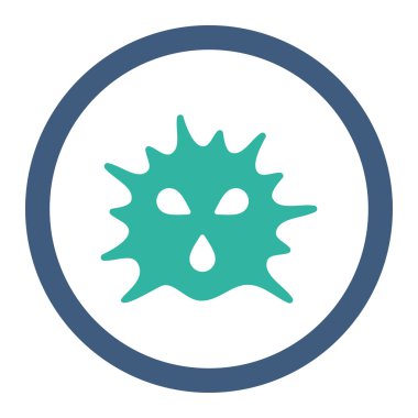 Virüs yapısı yuvarlak Raster simgesi