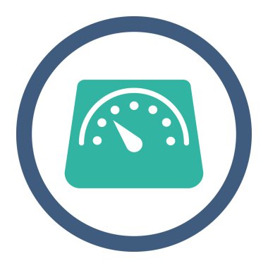 Ağırlık ölçer yuvarlak Raster simgesi