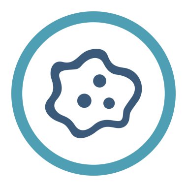 Amip yuvarlak Raster simgesi