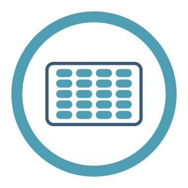 Blister yuvarlak Raster simgesi