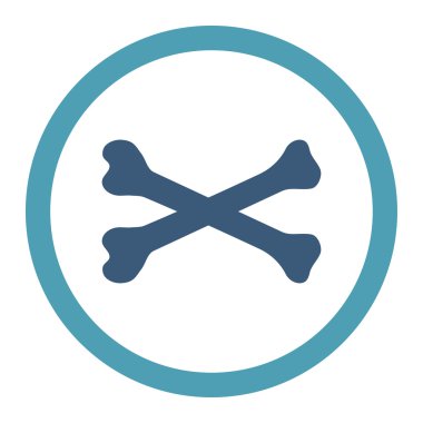 Kemikleri yuvarlak Raster simgesi