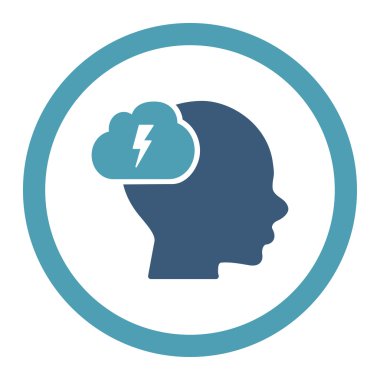 Beyin fırtınası yuvarlak Raster simgesi