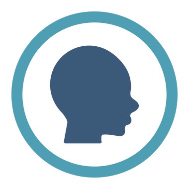 Raster simge çocuk kafa yuvarlak