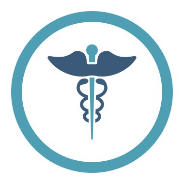 Caduceus yuvarlak Raster simgesi