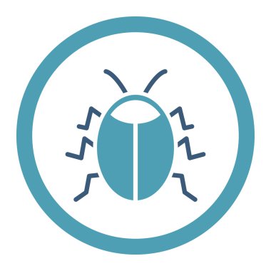 Böcek yuvarlak Raster simgesini