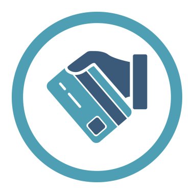 Kartı ödeme yuvarlak Raster simgesi