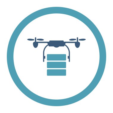 Kargo uçağı yuvarlak Raster simgesi