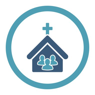 Kilise yuvarlak Raster simgesi