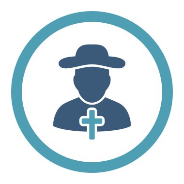 Rahip yuvarlak Raster simgesi