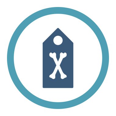 Ölü işaret yuvarlak Raster simgesi