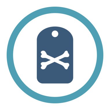 Ölüm etiketi yuvarlak Raster simgesi