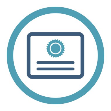 Diploma yuvarlak Raster simgesi