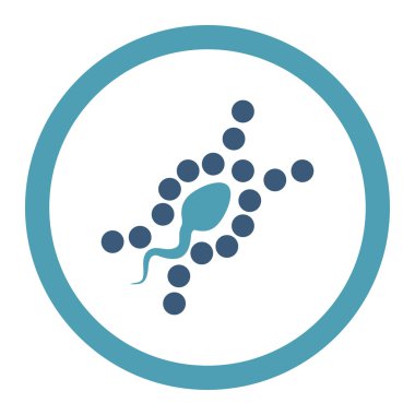 DNA çoğaltma yuvarlak Raster simgesi