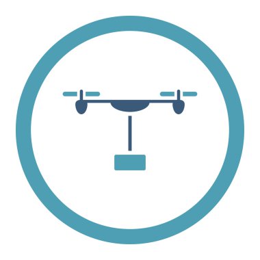 Drone sevk irsaliyesi yuvarlak Raster simgesi