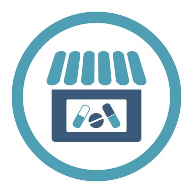 Eczane yuvarlak Raster simgesi