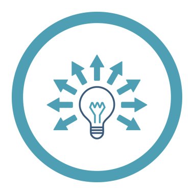 Elektrik ışığı yuvarlak Raster simgesi