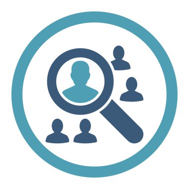 Hastalar yuvarlak Raster simgesi keşfetmek