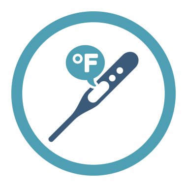 Fahrenheit sıcaklık yuvarlak Raster simgesi