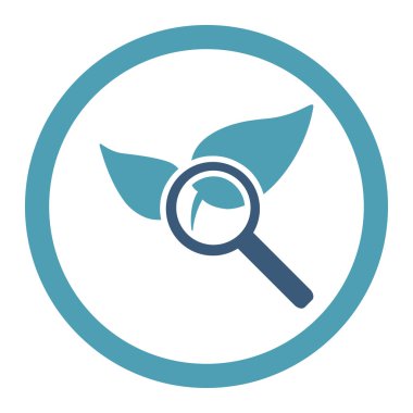 Doğal ilaçlar yuvarlak Raster simgesi keşfetmek