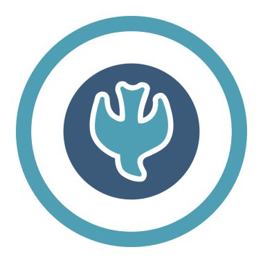 Düşen ruh yuvarlak Raster simgesi