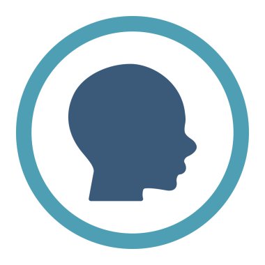 Kafa yuvarlak Raster simgesi